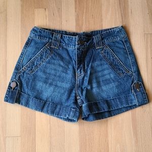LONDONJean Cuffed Jean Shorts